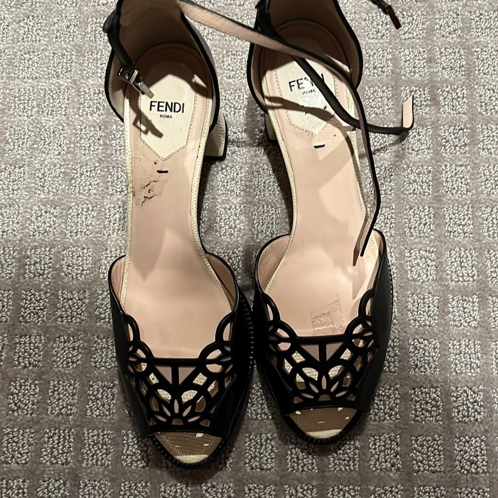 Fendi Peep toe shoes.